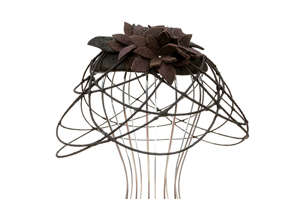 Caged Flowers Button Hat